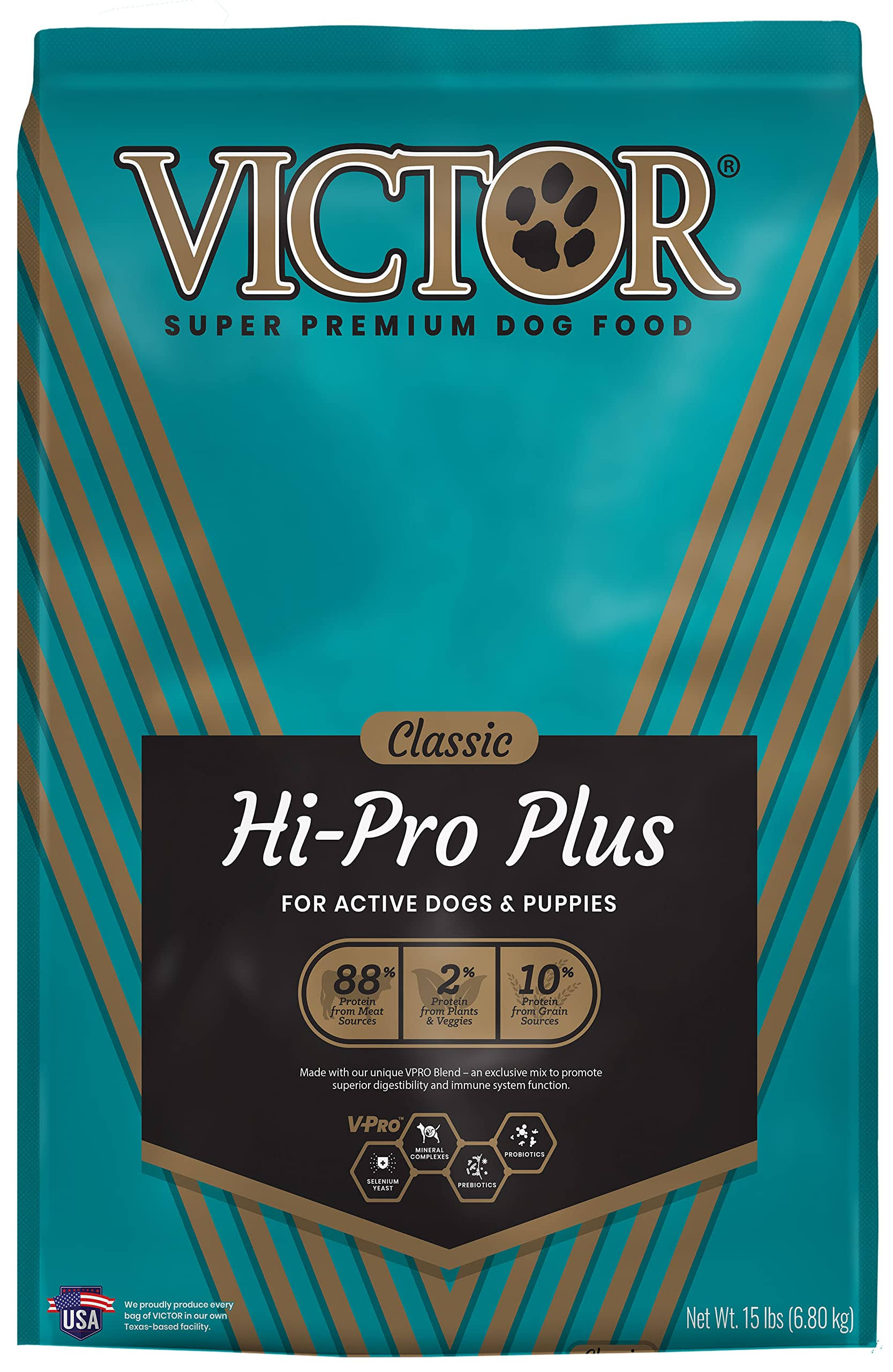 Victor High Pro Plus Dog Food - 15lbs