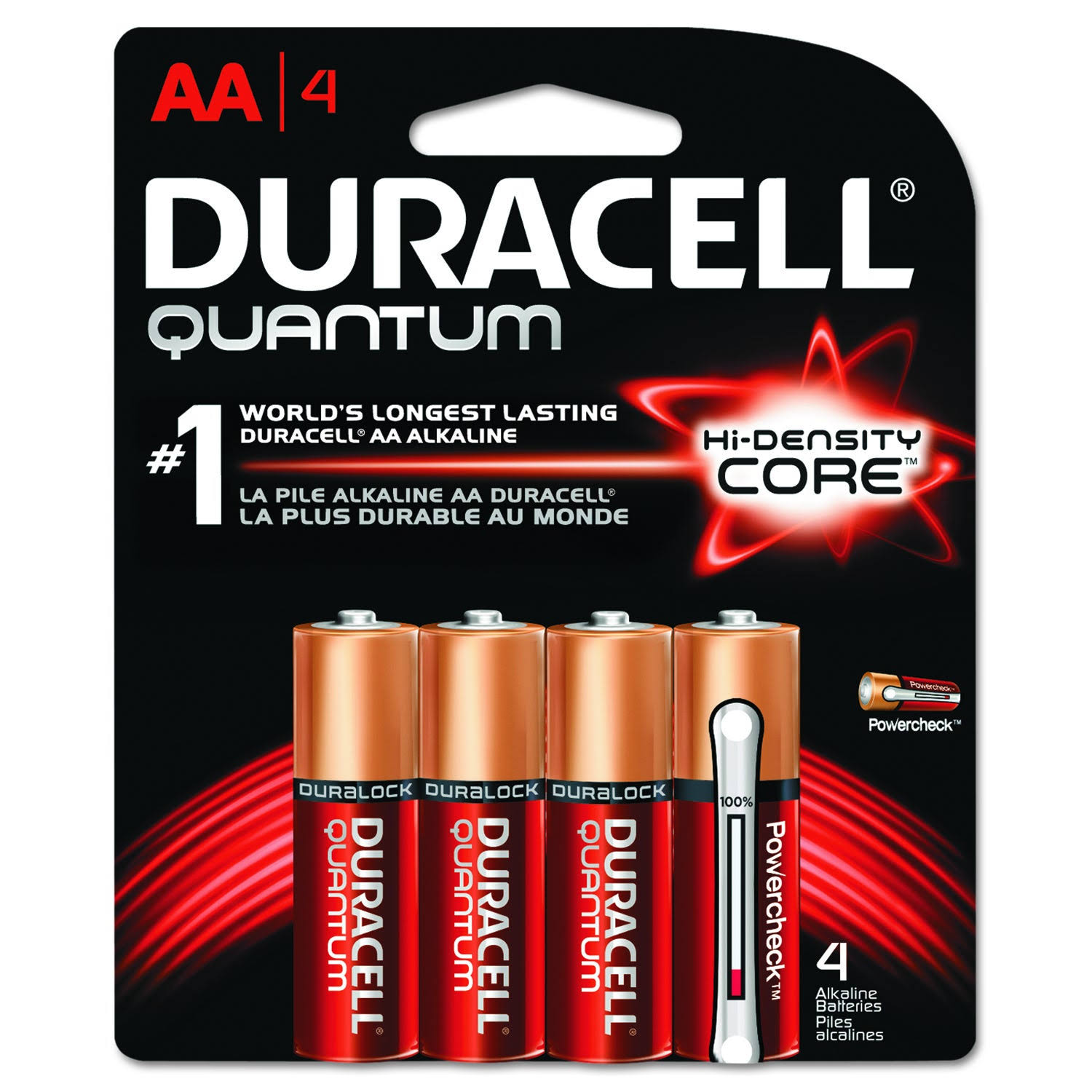 Duracell Quantum Alkaline AA Battery - 4 Pack
