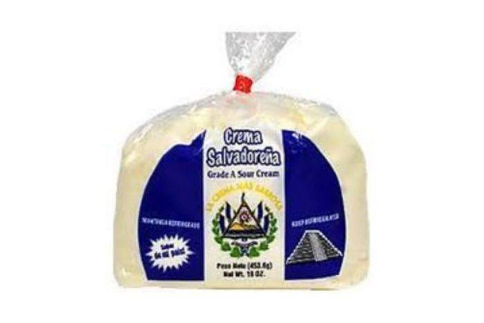Crema Salvadorena Grade A Sour Cream - 16 Ounces - El Rey Supermarket - Delivered by Mercato