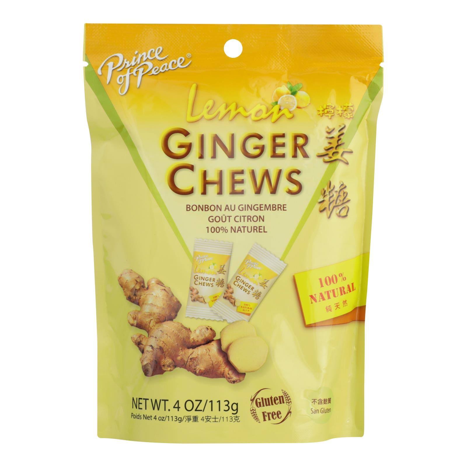 Prince of Peace Ginger Chews - Lemon - 4 oz (113 g)
