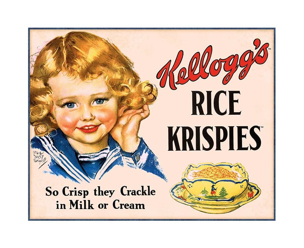 Kellogg's Rice Krispies Sign 40x30cm - AfterPay & zipPay Available