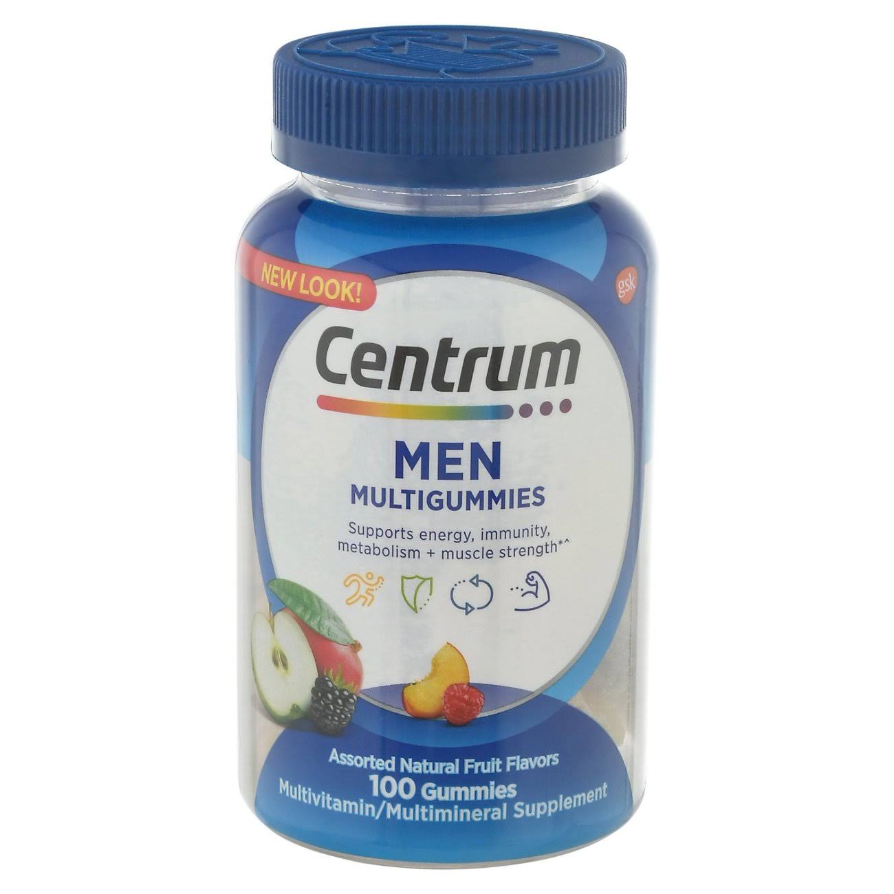 Centrum Multigummies, Men, Fruit Flavors - 100 gummies