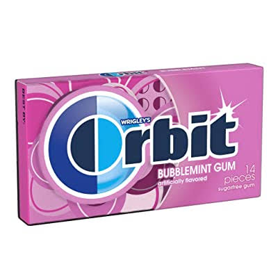 Wrigley's Orbit Sugarfree Gum - Bubblemint, 14pcs