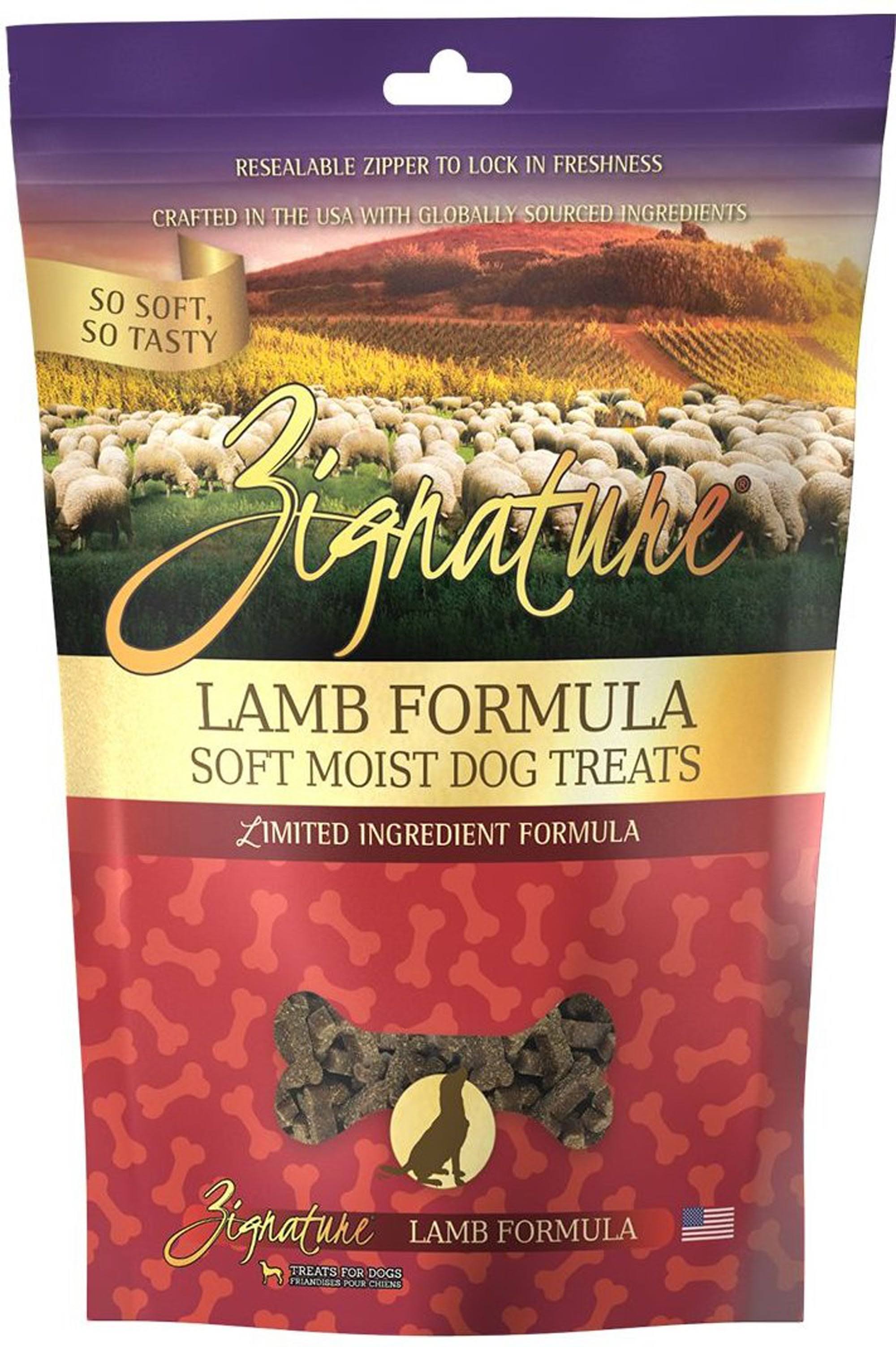Zignature Lamb Formula Soft Moist Treats for Dogs 113g