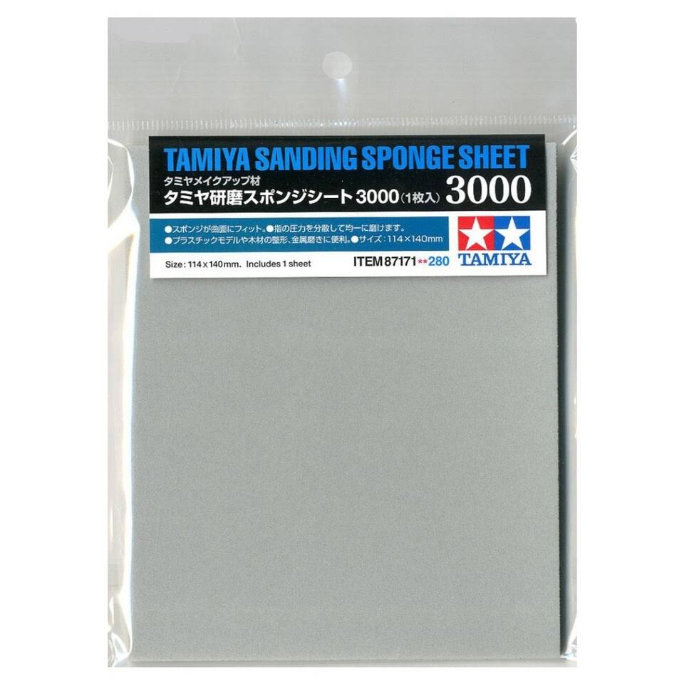 Tamiya Sanding Sponge Sheet - 3000, 114mm x 140mm