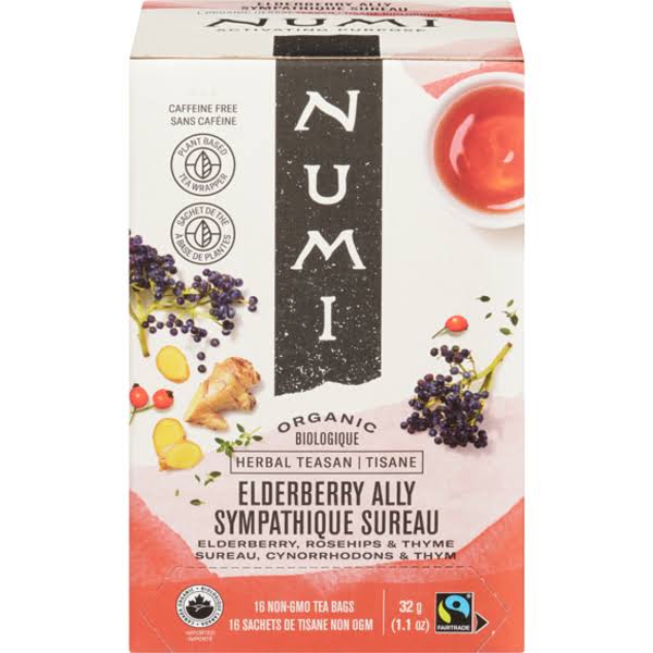 Numi Elderberry Ally Organic Herbal Teasan Tea Bags - 16 ct