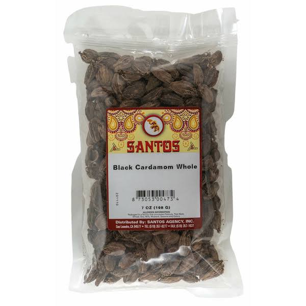 Santos Whole Black Cardamom - 200 G