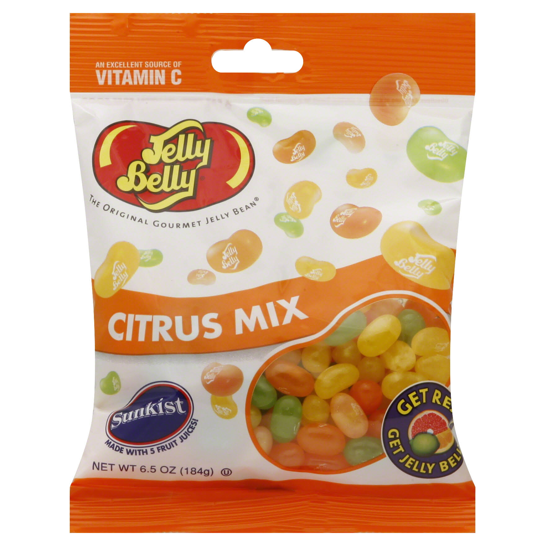 Jelly Belly Gourmet Jelly Bean - Sunkist Citrus Mix, 6.5oz