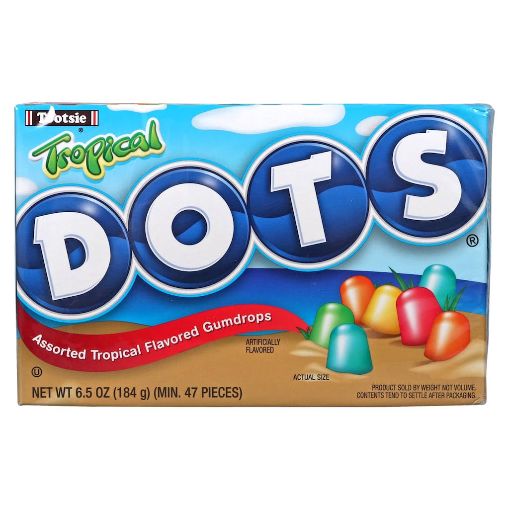Tootsie Tropical Dots Assorted Flavor Gumdrops, 6.5 oz