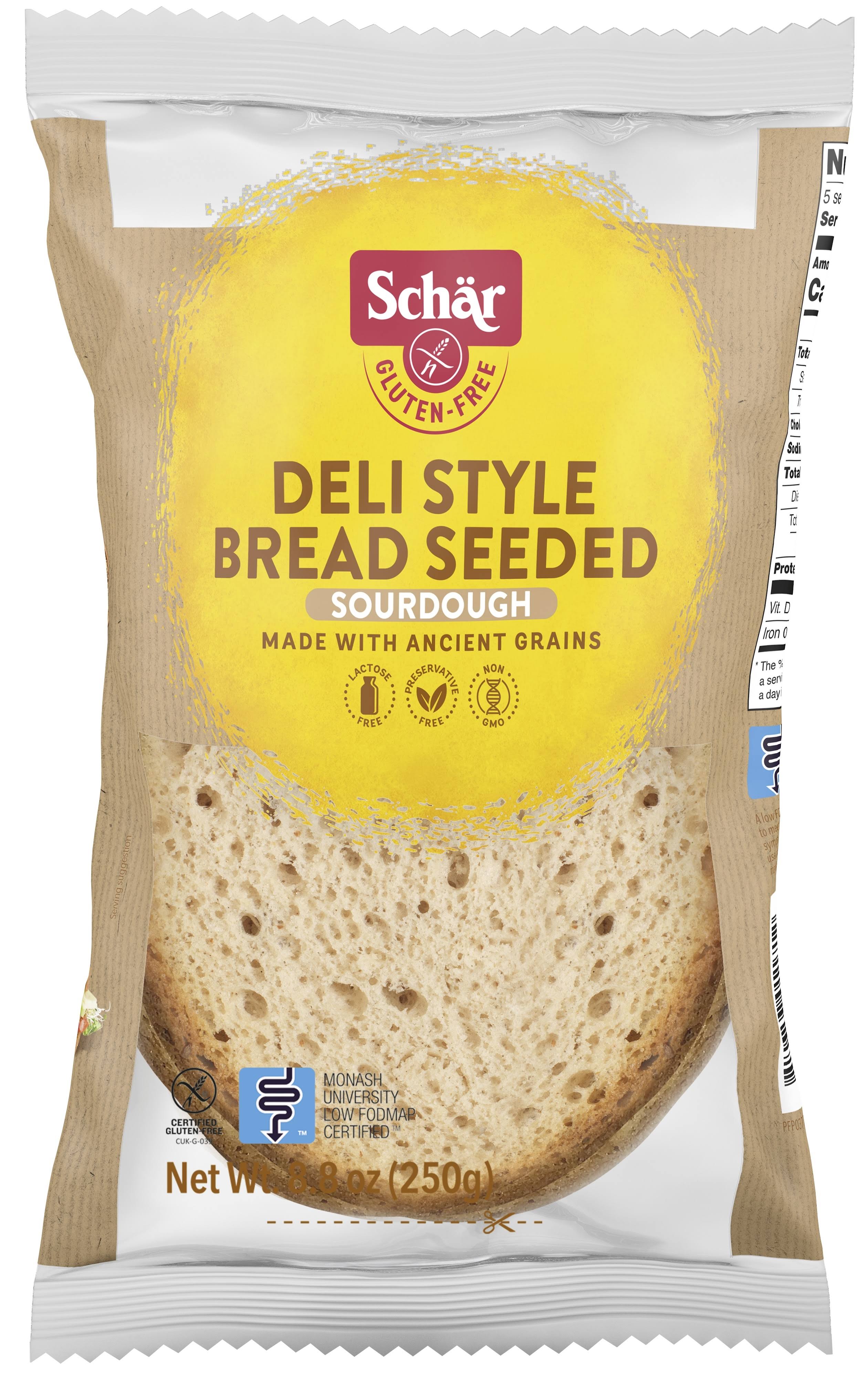 Schar - Bread Deli Style Seeded - Case of 5 - 8.8 oz