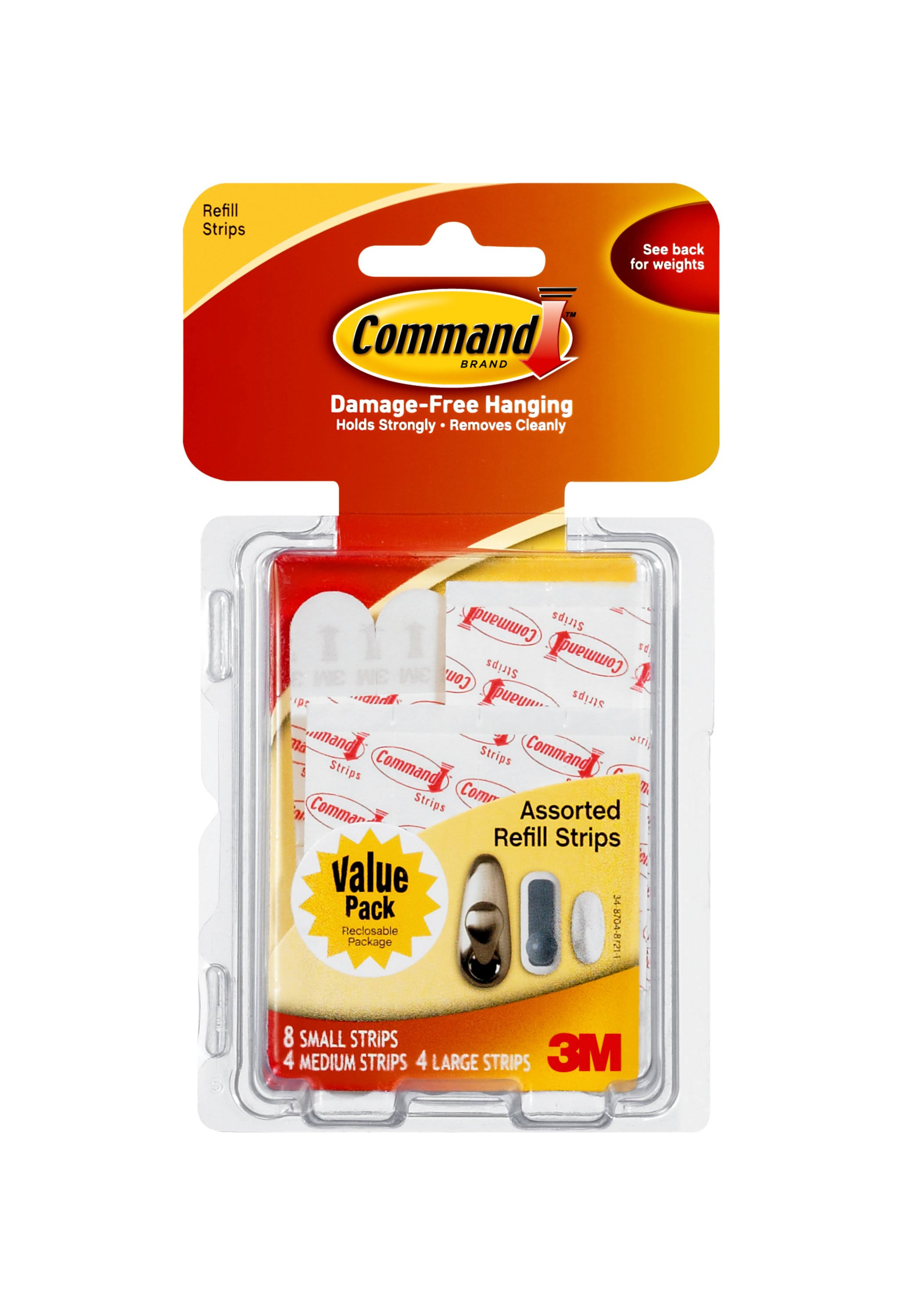 3M Command Assorted Mounting Refill Strips