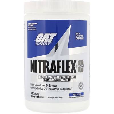 GAT, Nitraflex + Creatine, Rocket Pop, 14.8 oz (420 g)