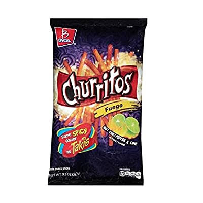 Barcel Churritos Fuego Corn Snack - Fuego, Hot Chili Pepper & Lime, 9.9oz