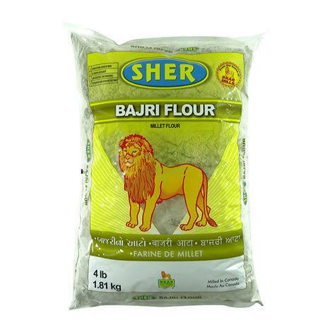 Sher Bajri Flour - 4 Pounds - India Grocery and Spice - Delivered by Mercato