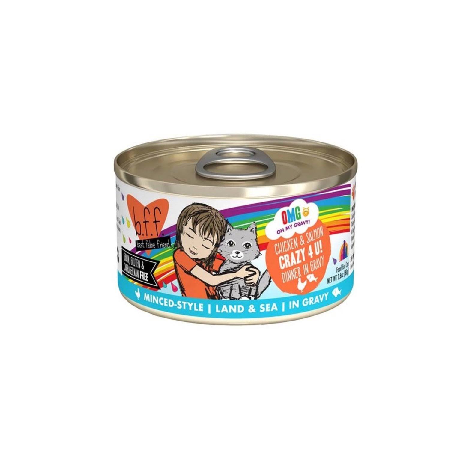 Weruva Canned Cat Food - Crazy 4 U - Chicken & Salmon | Size: 156 g