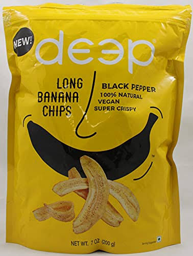 Deep Long Banana Chips Black Pepper 7oz (200g)