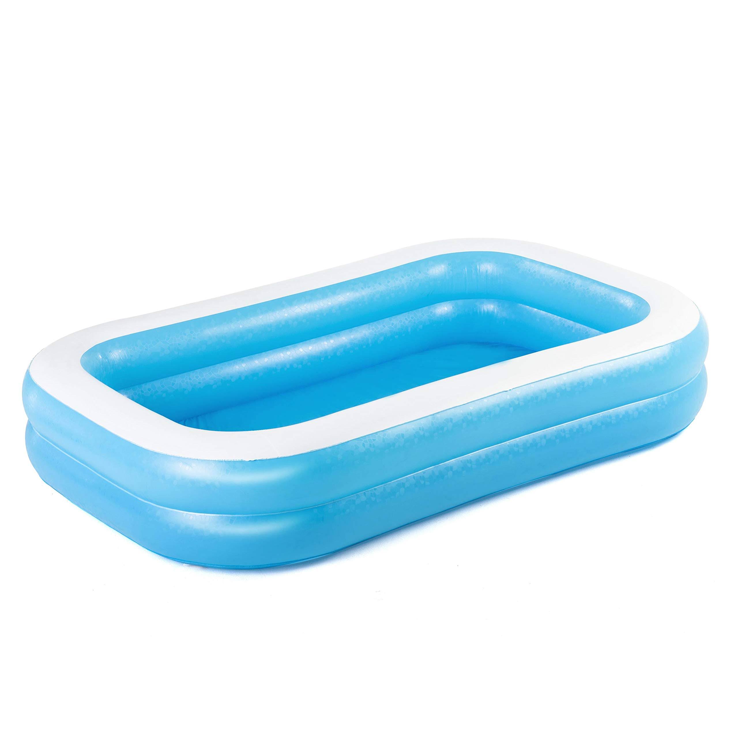 Bestway 54006 Family Blue 8 Foot Rectangular Inflatable Pool