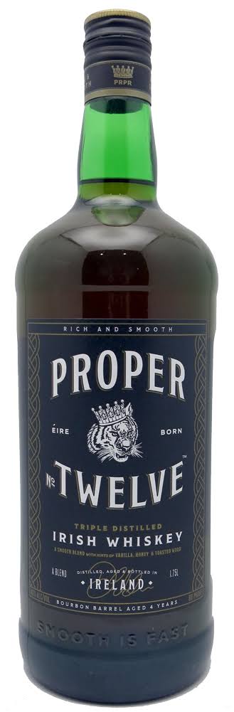 Proper Twelve Whiskey, Irish, Triple Distilled - 1.75 l