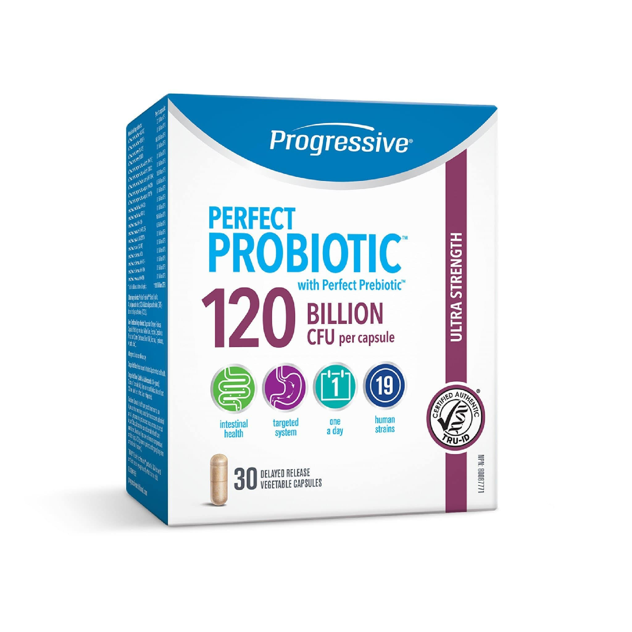 Progressive Perfect Probiotic 120 Billion 30 Capsules