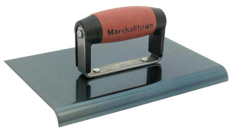 Marshalltown 163BD Straight End Blue Steel Hand Edger - 6" X 6"