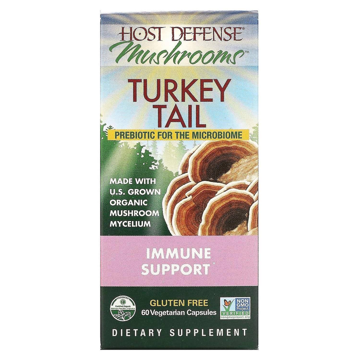 Host Defense Turkey Tail Capsules - 60 Pack