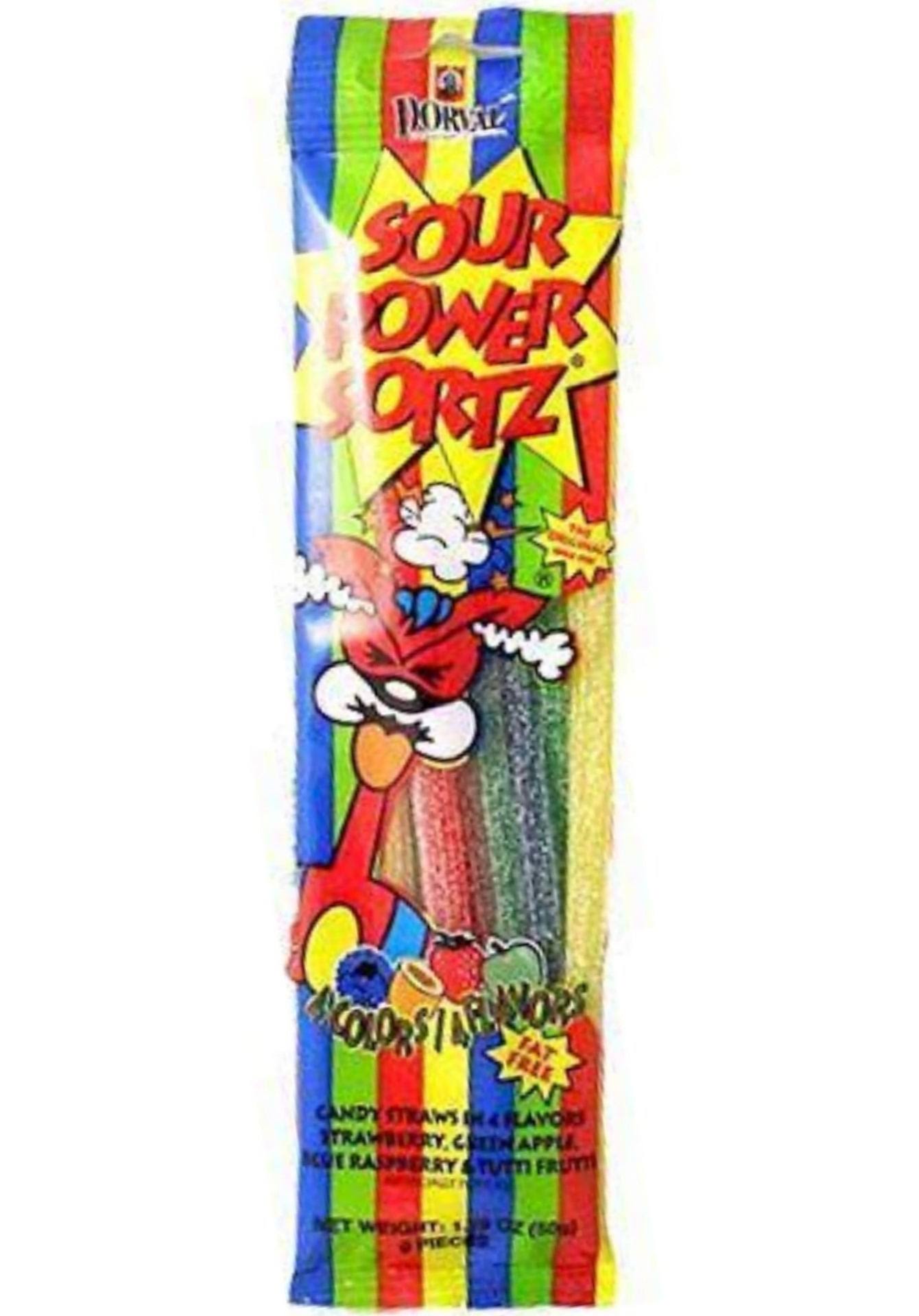 Dorval Sour Power Sortz Straws Candy