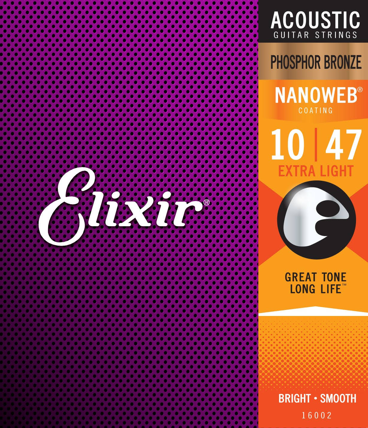 Elixir Nanoweb Acoustic Guitar Strings - Extra Light