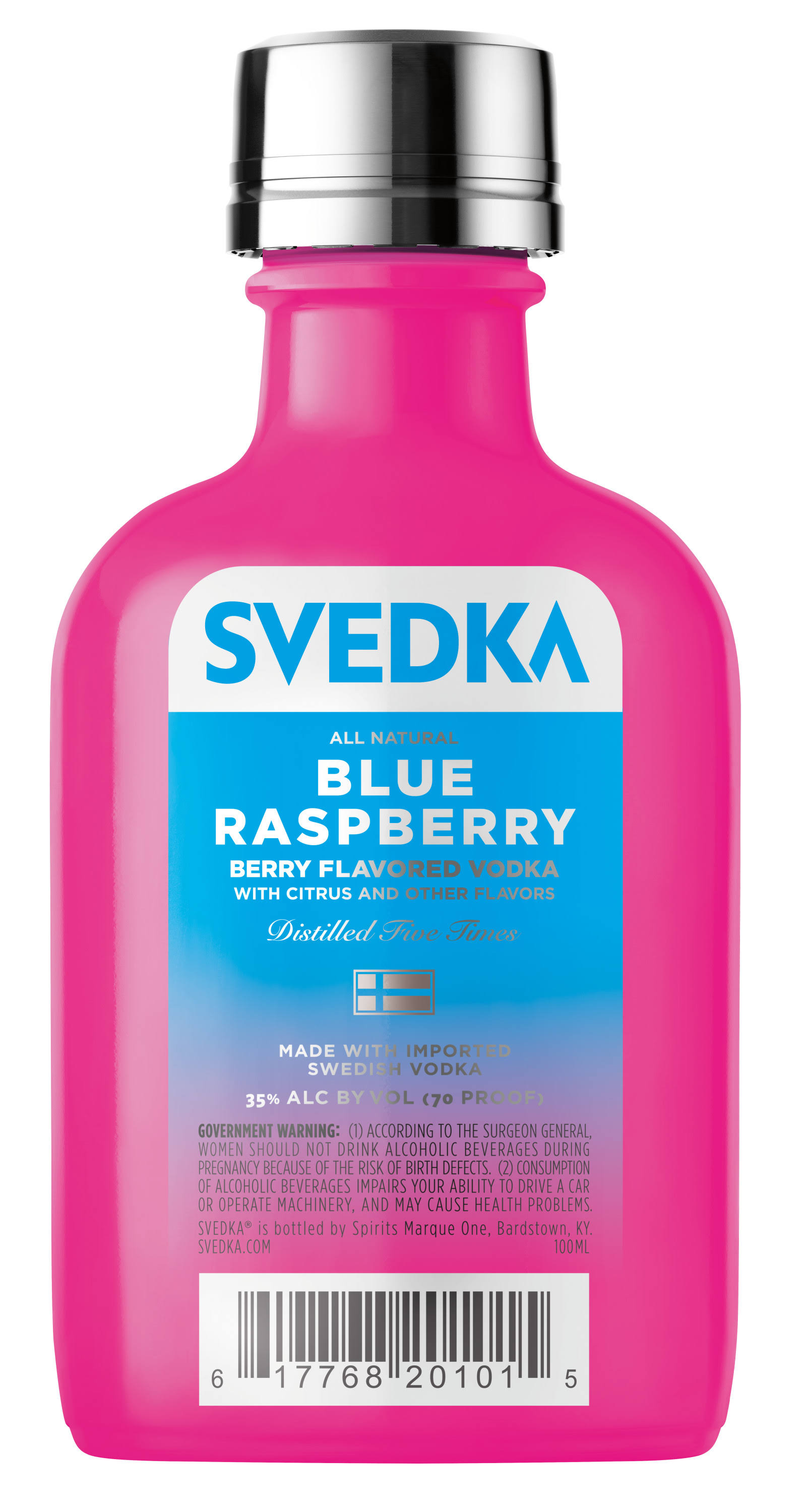 Svedka Blue Raspberry Flavored Vodka 100ml