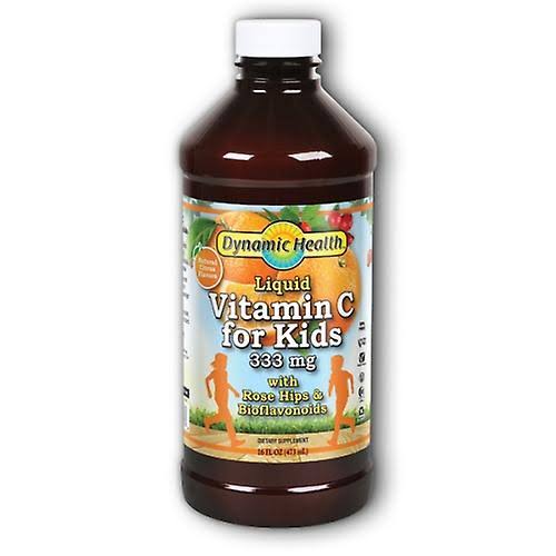 Dynamic Health Laboratories Liquid Vitamin C for Kids Natural Citrus Flavors 333 MG 16 fl oz (473 ml)
