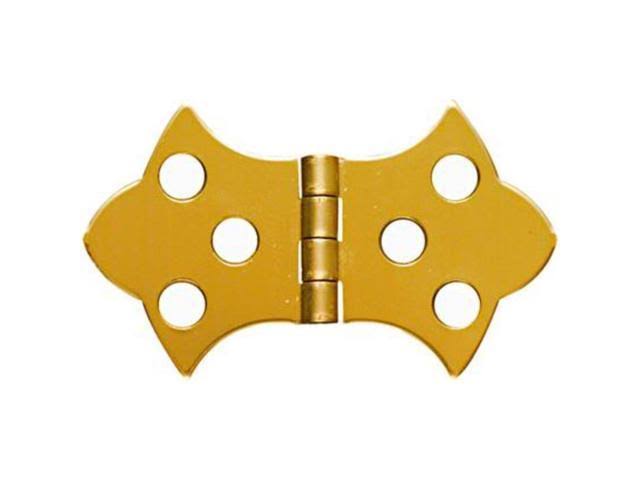 National Hardware Decorative Hinges - Polished Brass, 1-5/16" x 2-1/4"