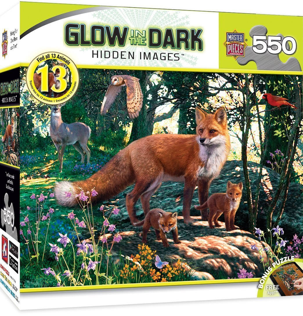 Masterpieces The Woodlands Glow in the Dark Puzzle - 550pcs