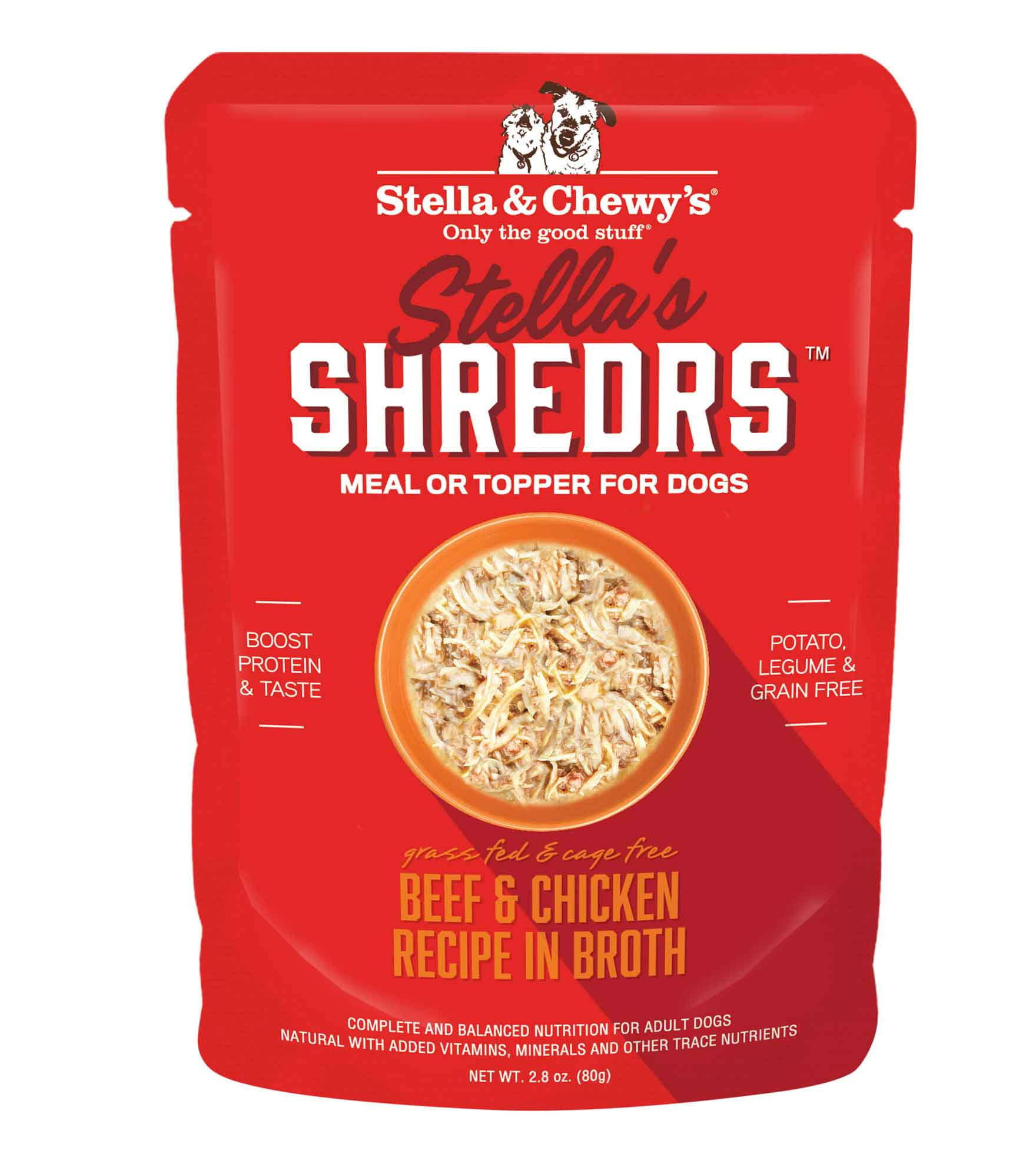 Stella & Chewy's Dog Shredrs Beef & Chicken, 2.8-oz