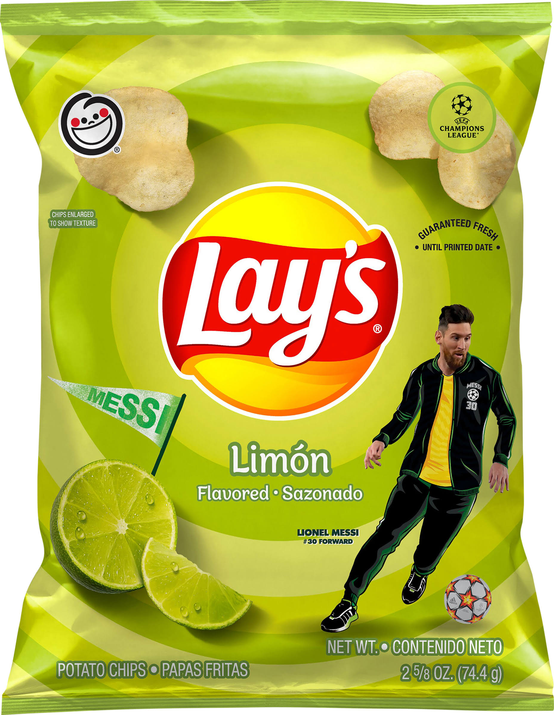 Lays Potato Chips, Limon Flavored - 2.63 oz