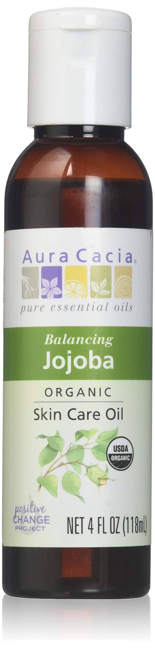 Aura Cacia Certified Organic Jojoba Skin Care Oil - 4oz