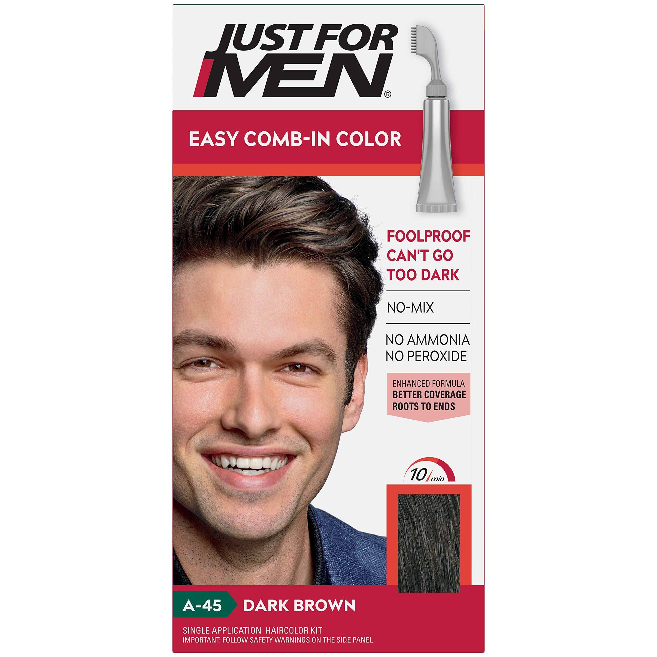 Just For Men Autostop Formula Hair Color - Dark Brown, 1.2oz