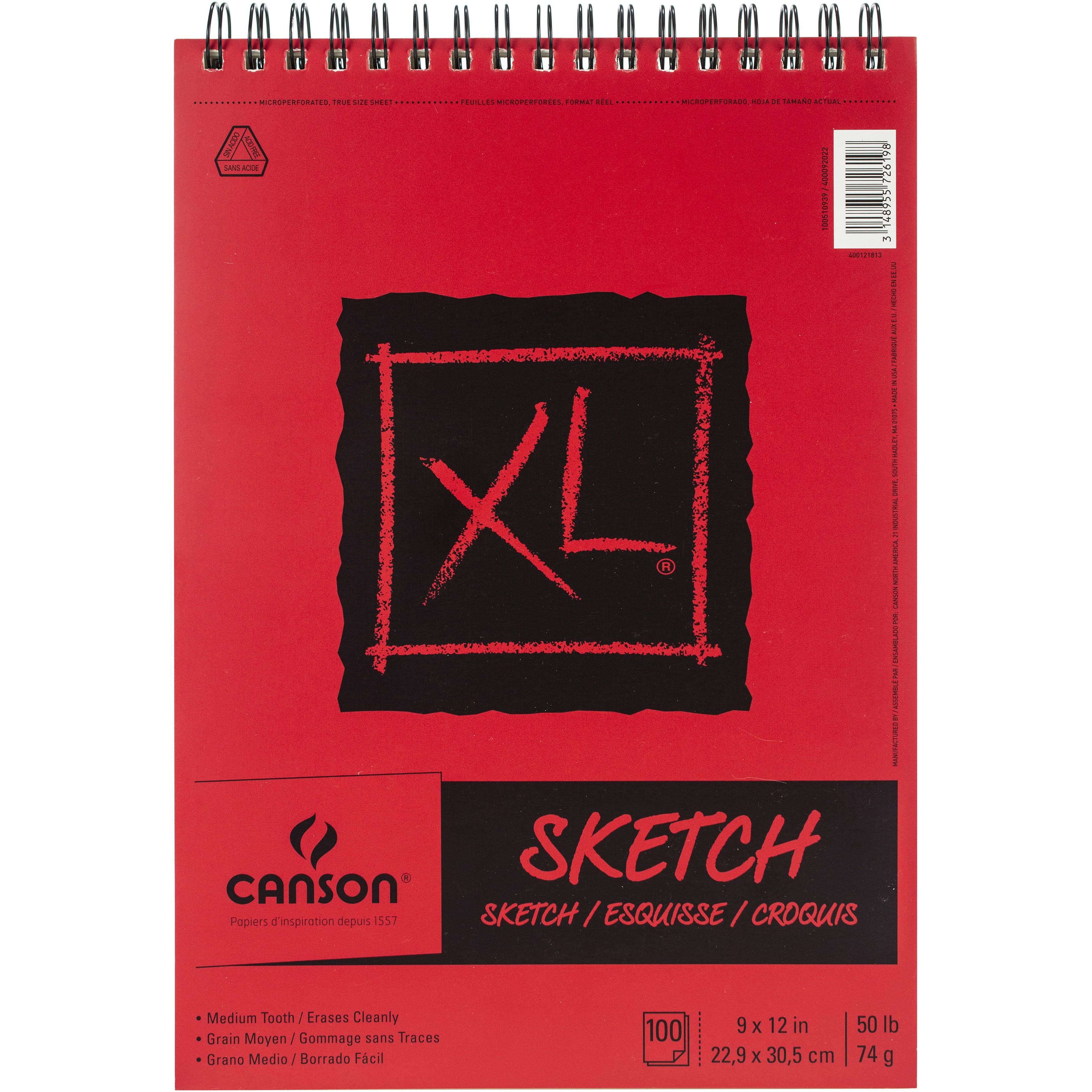 Canson Xl Sketch Pad 9"X12"-100 Sheets