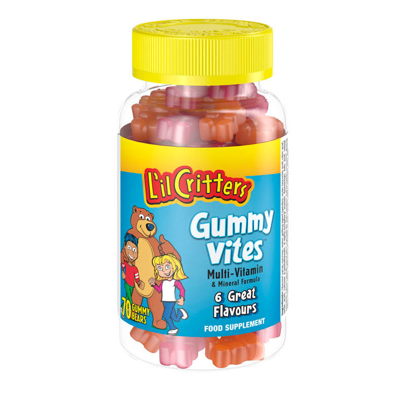 L'il Critters Gummy Vites Multi-Vitamin & Mineral Formula - Size - 70 Gummy Bears
