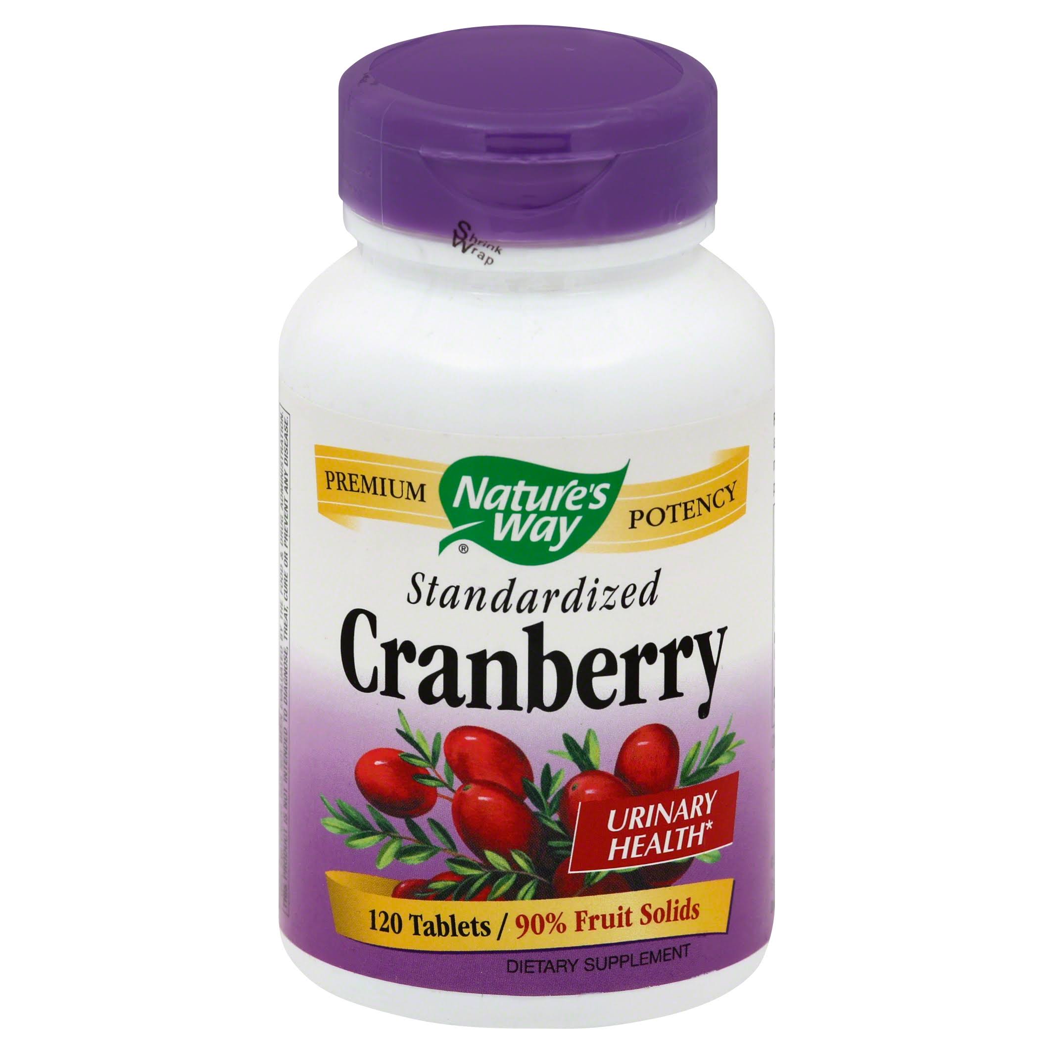 Natures Way Cranberry Standardized Dietary Supplement Tablets - 12ct