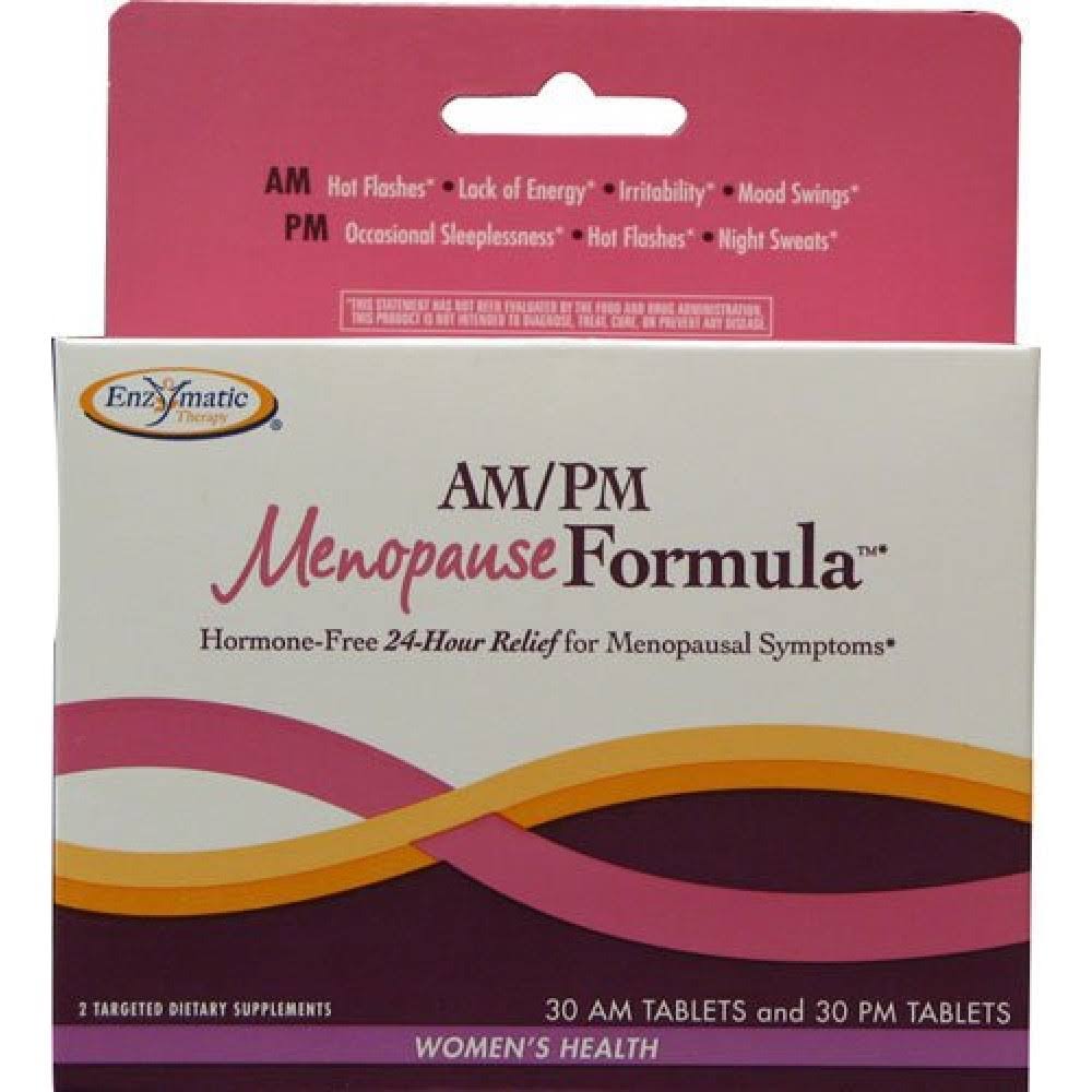 Enzymatic Therapy Am/Pm Menopause Formula - 30 Am Tablets, 30 Pm Tablets