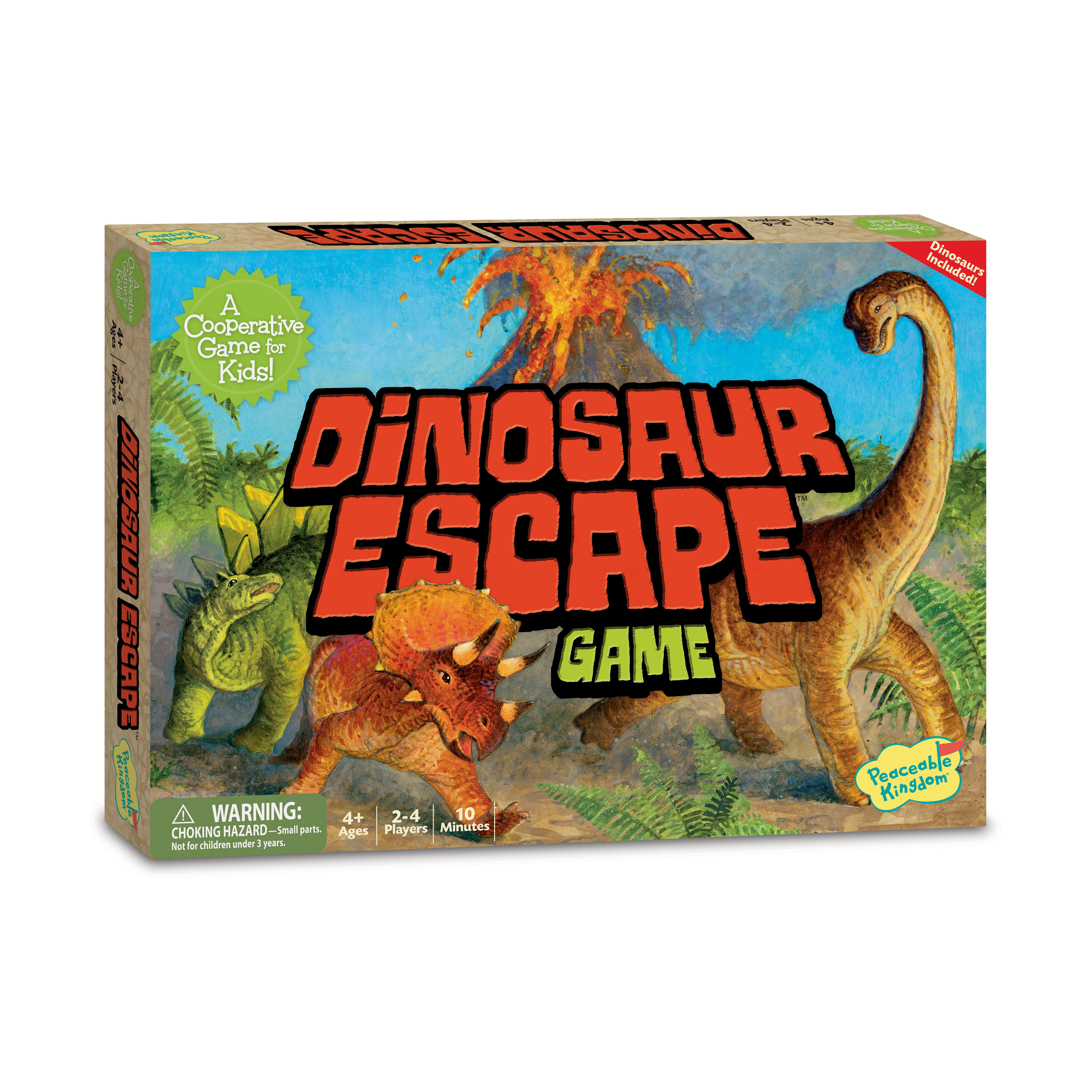 Peaceable Kingdom Cooperative Board Game - Dinosaur Escape