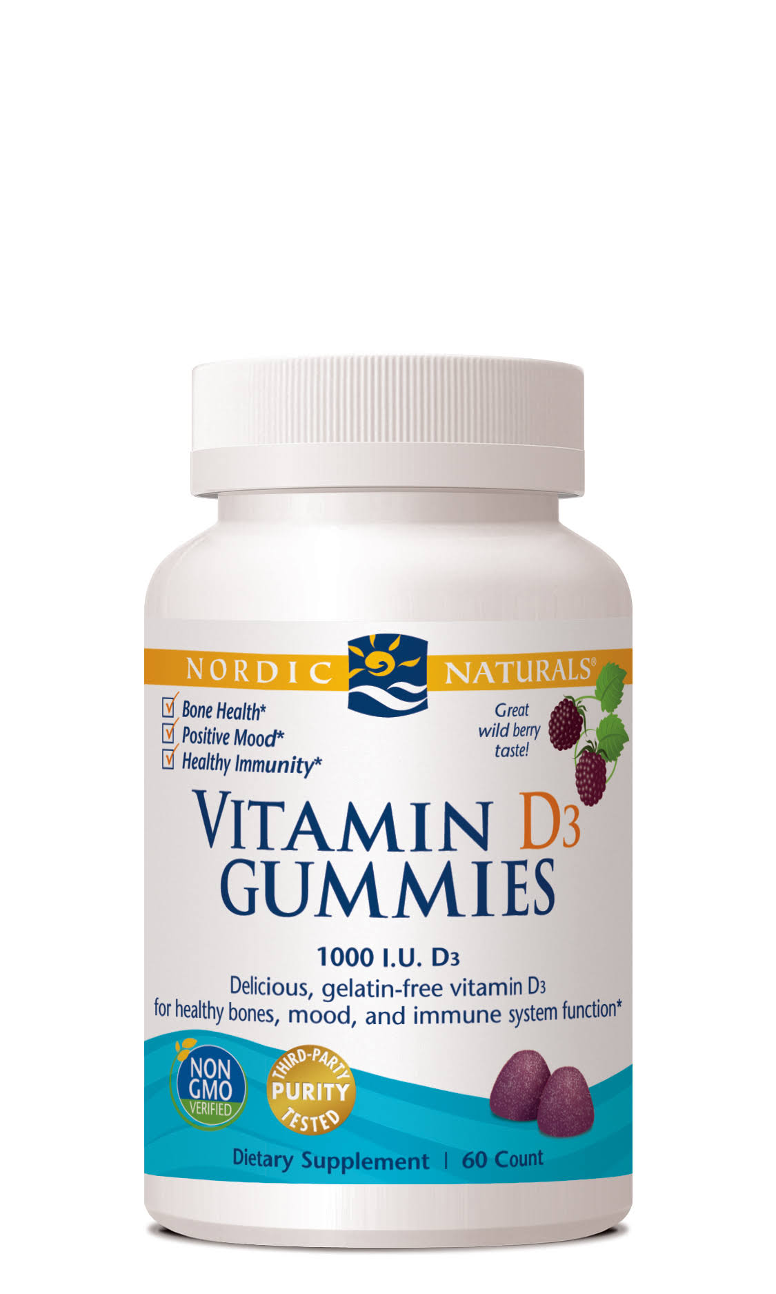 Nordic Naturals Vitamin D3 Gummies - 60 count