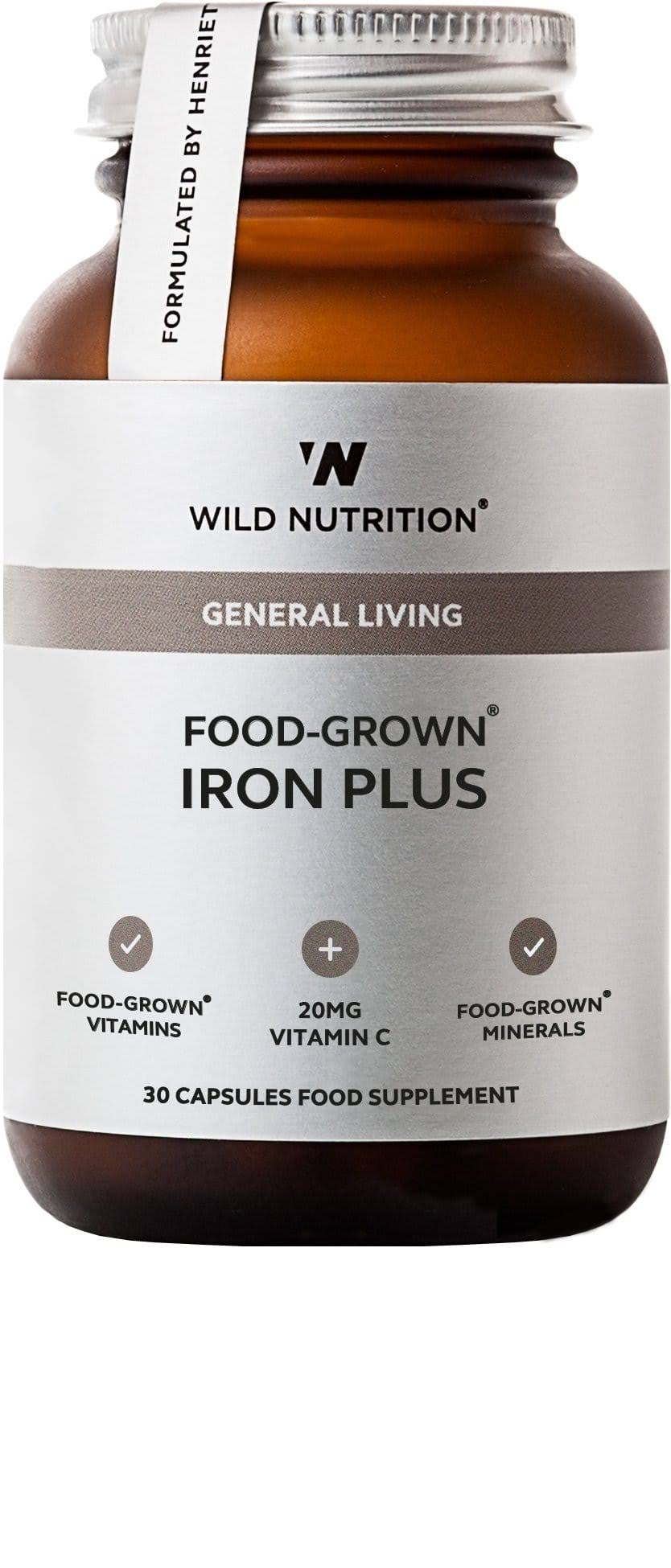 Wild Nutrition Food-Grown Iron Plus (30 Capsules)