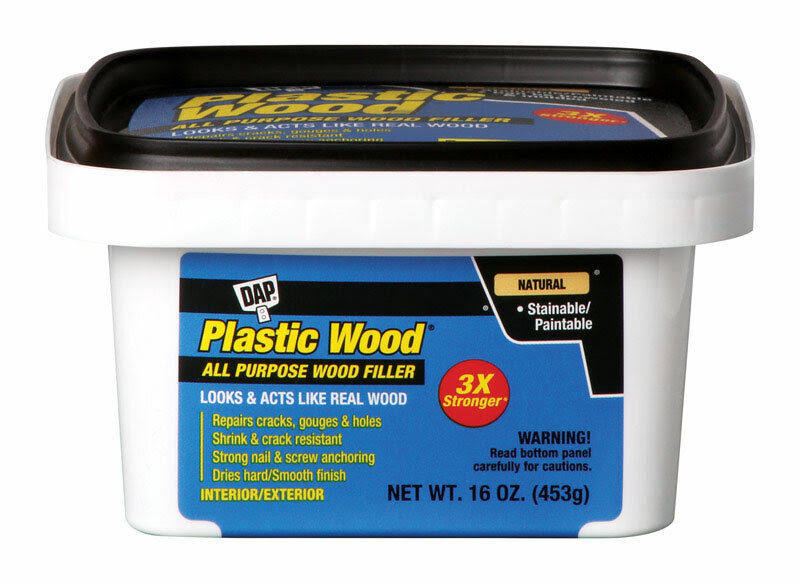 DAP Natural Plastic Wood Latex Wood Filler - 16oz
