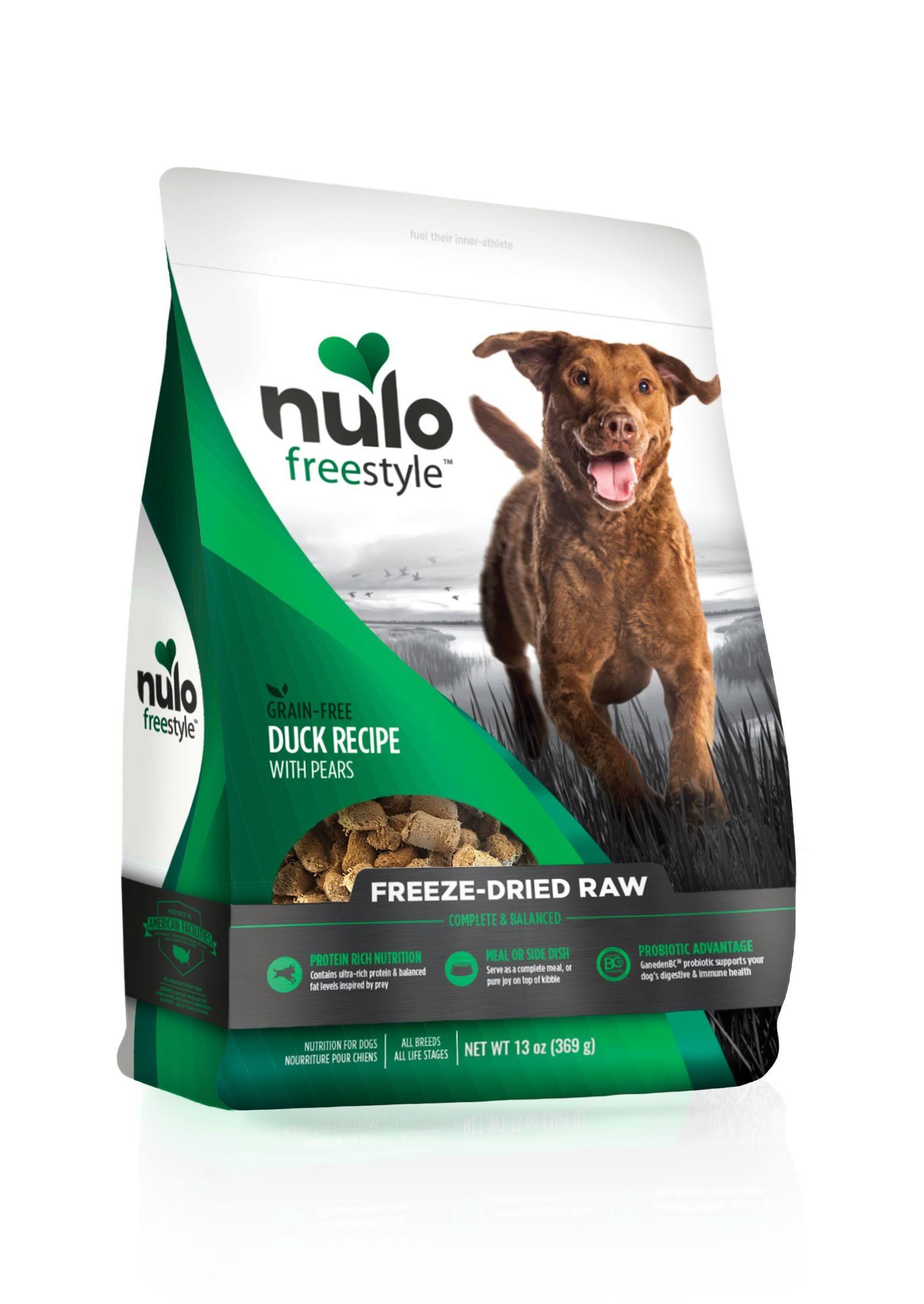 Nulo Freestyle Freeze-Dried Raw Duck with Pears Dog Food - 13 oz