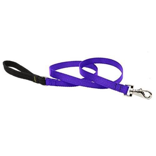Lupine Padded Handle Dog Lead - 3/4", 6', Purple