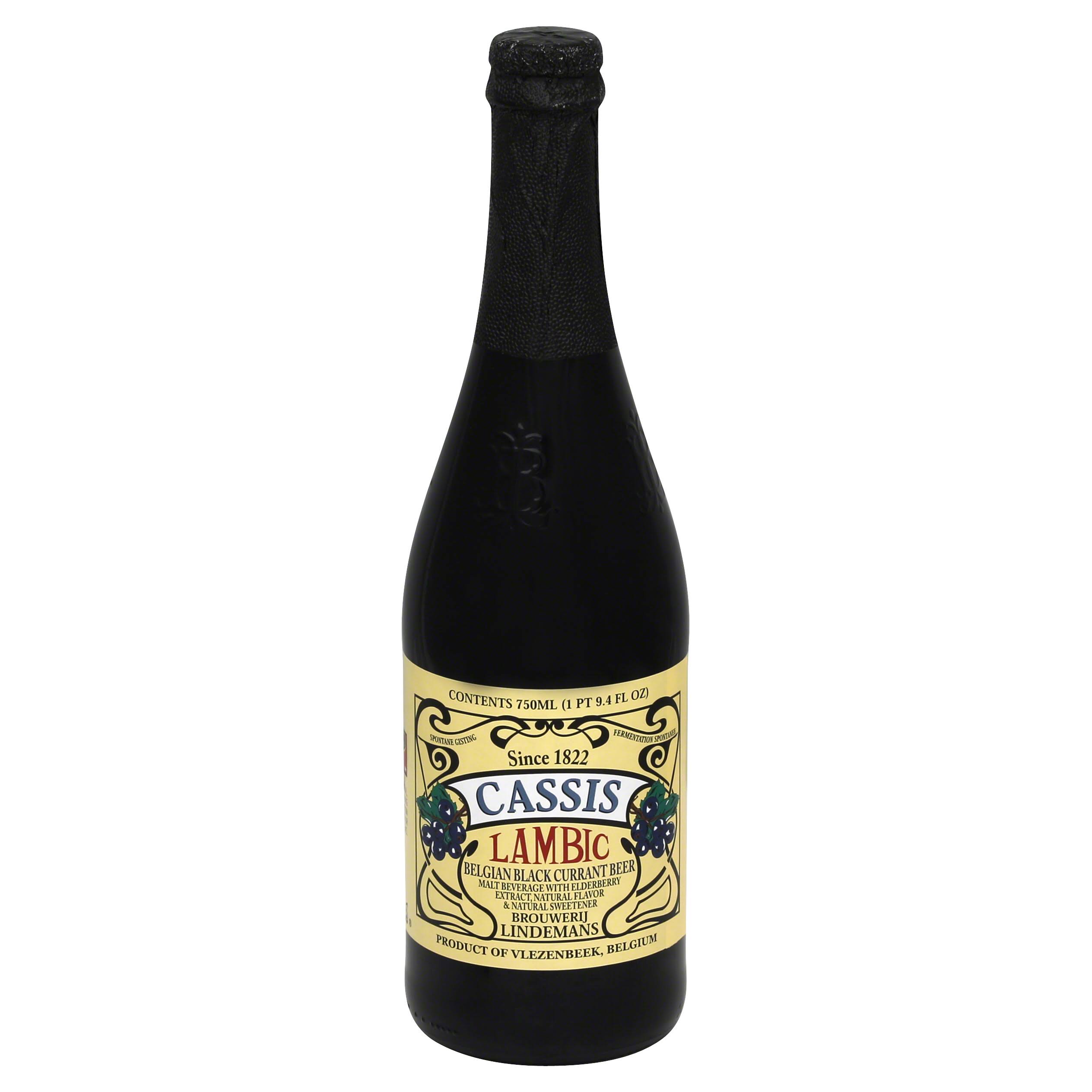 Lindemans Lambic Beer, Cassis - 25.4 fl oz