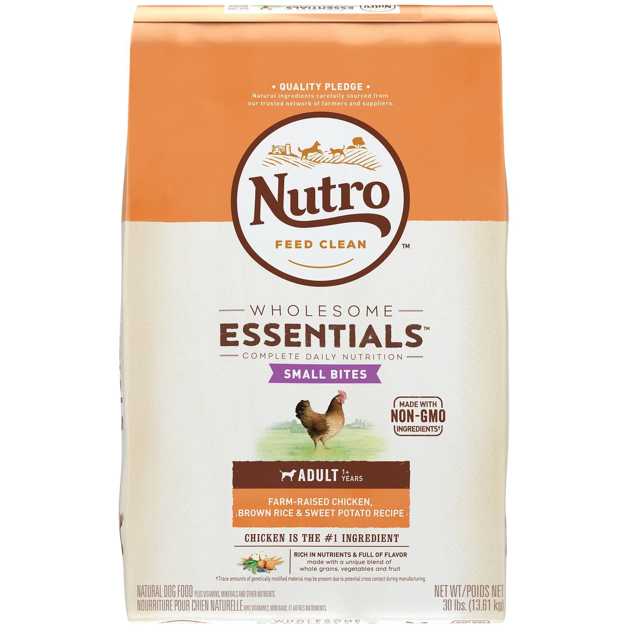 Nutro Wholesome Essentials Small Bites Adult Dry Dog Food - Chicken, Brown Rice & Sweet Potato, 30lbs
