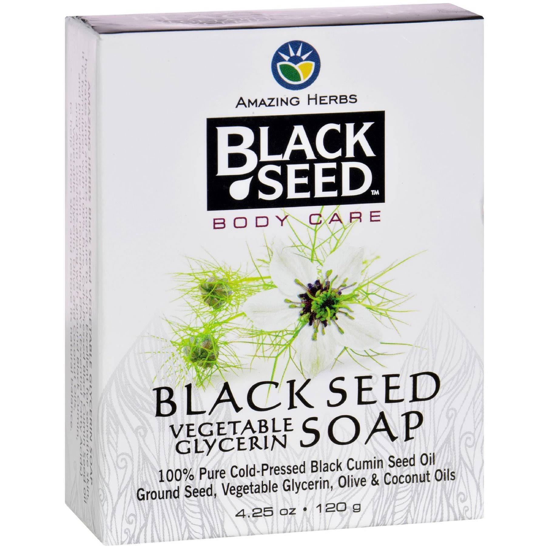 Black Seed Amazing Herbs Vegetable Glycerin Soap - 4.25oz