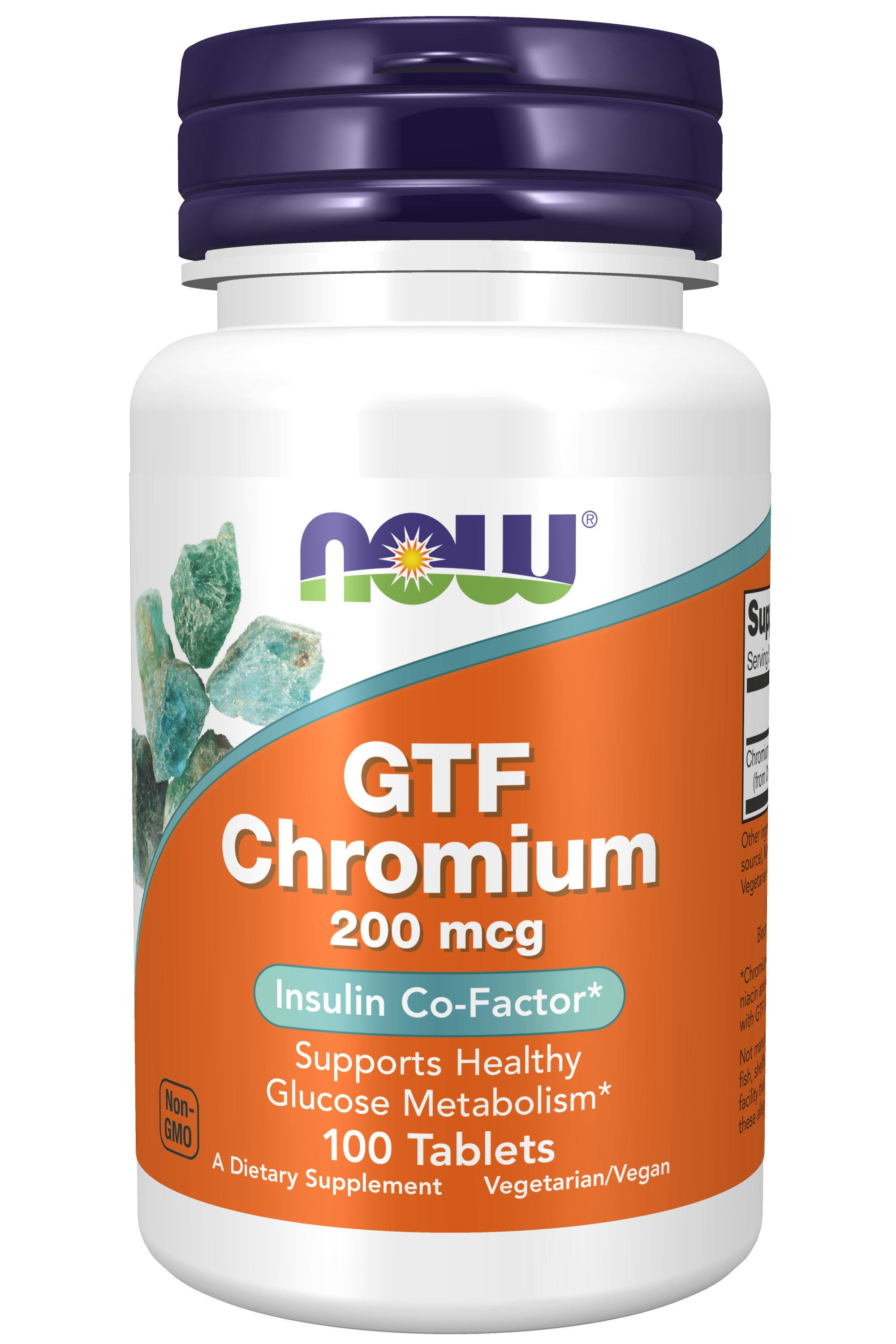 Now Foods GTF Chromium Dietary Supplement - 100 Tablets
