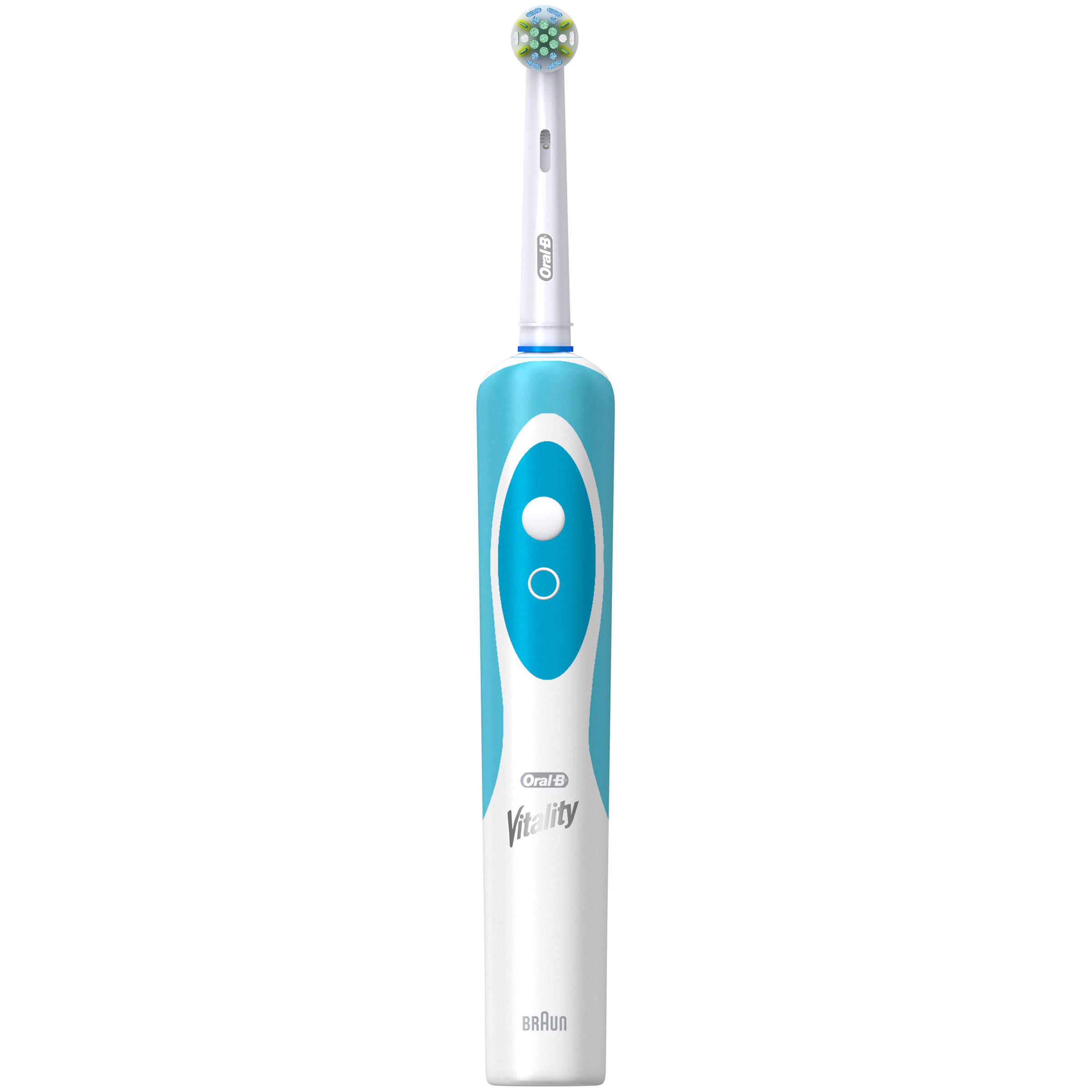 Oral-B Vitality Floss Action Rechargeable Electric Toothbrush, White/Blue